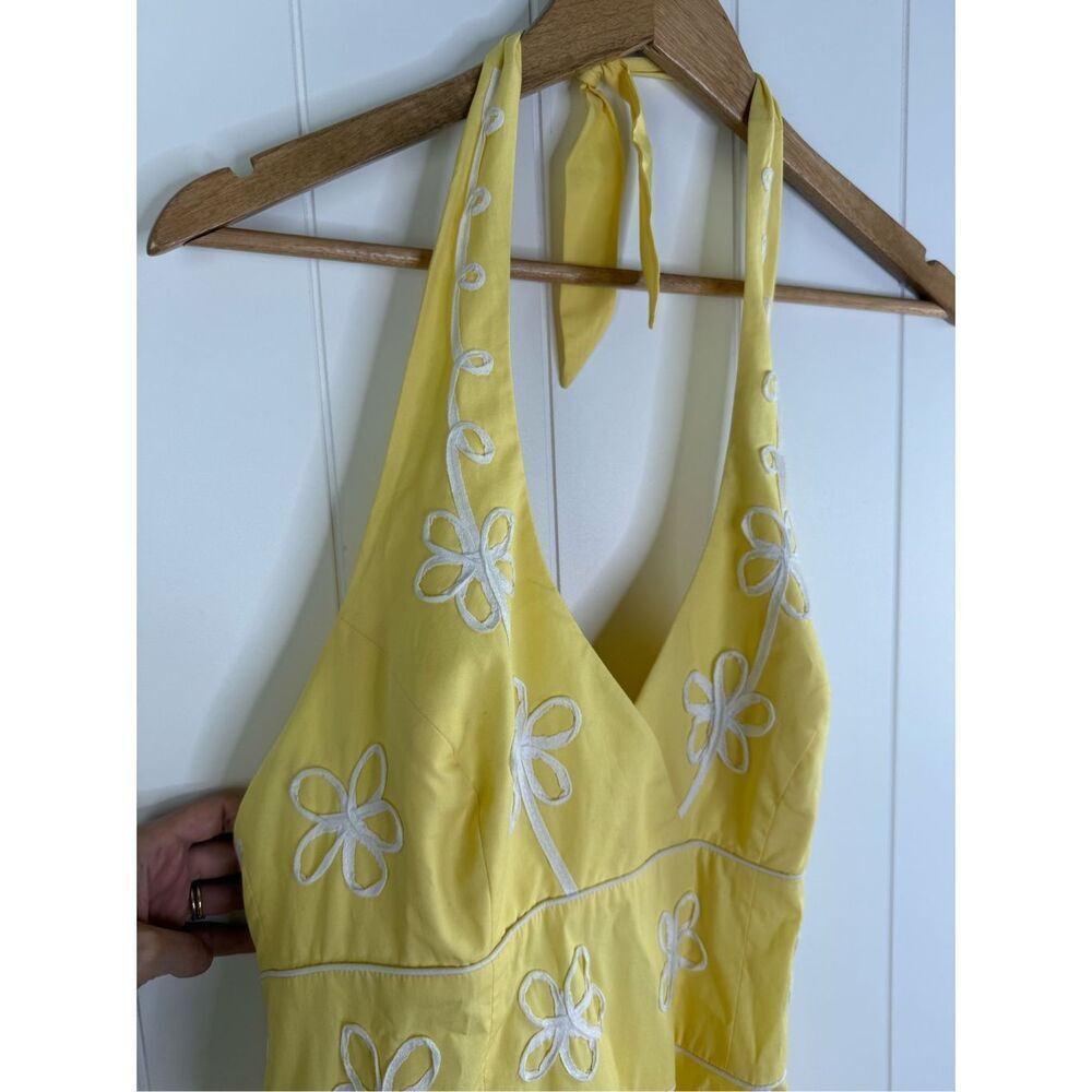 Lilly Pulitzer Willa Halter Embroidered Sunny Dress Vintage Size 6 - Picture 4 of 11